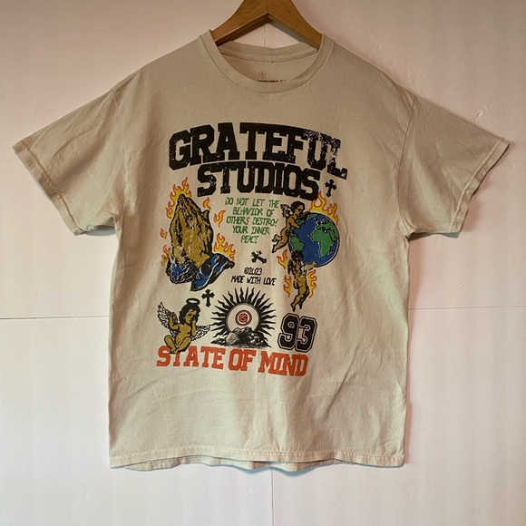 🕊️ Grateful Studios “State of Mind” Graphic Tee — 2023 Drop - Picture 1 of 3